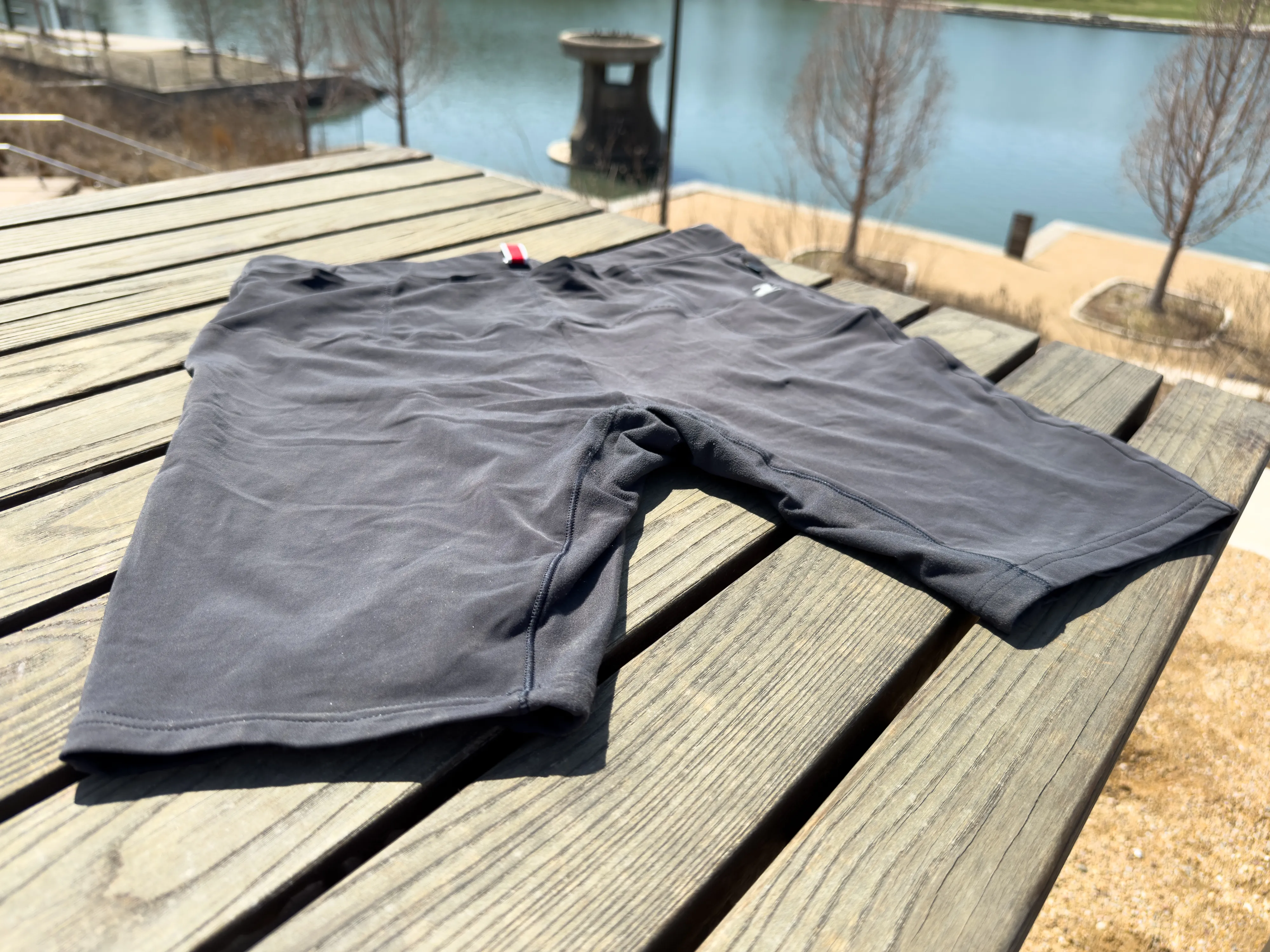 Back view of half tights