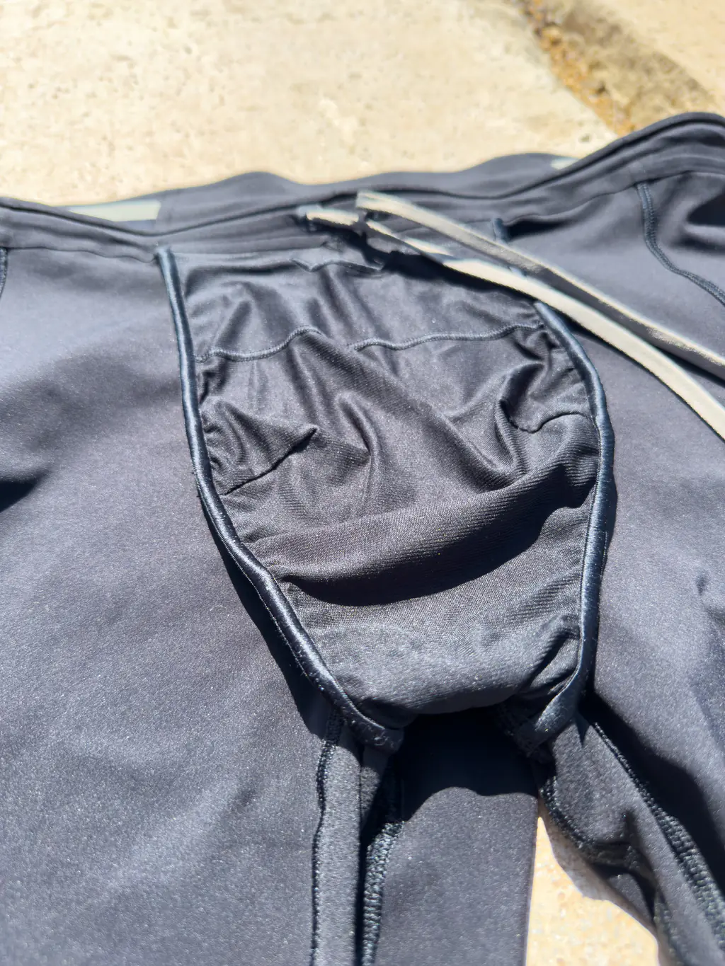 A closeup view of the front liner